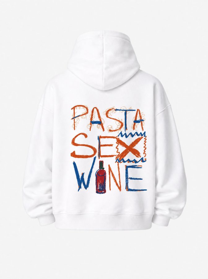 Pasta s x wine hoodie